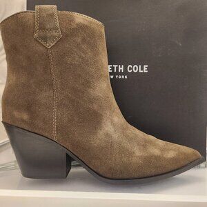 Kenneth Cole NY "Kara" Khaki Western Boots. NIB. Size 11